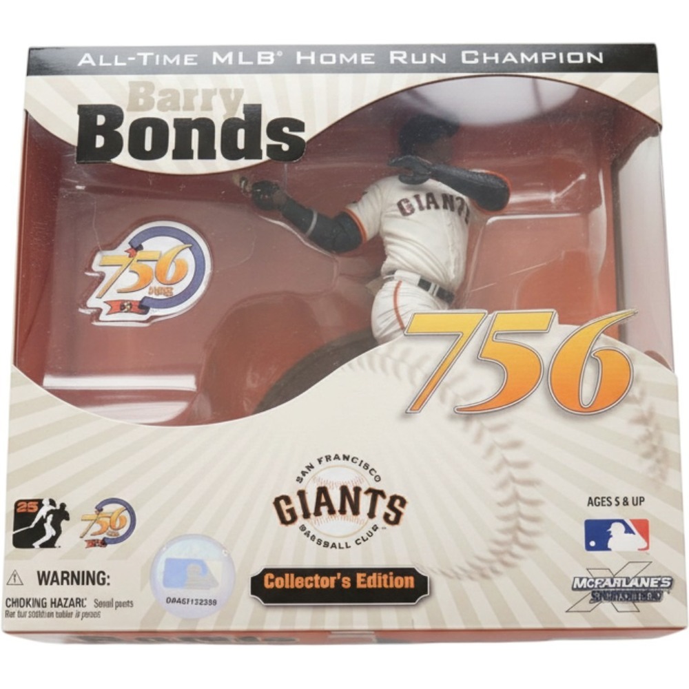 SF Giants Figure McFarlane Toys Barry Bonds 756 Home Run Champion Collector  NEW
